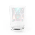 のんびりアート工房のサイバーパンク Water Glass :back