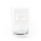 Caracolesｰカタツムリｰの2羽は友だち Water Glass :back