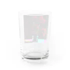 水草のサイケデリックなアマリリス Ⅱ Water Glass :back