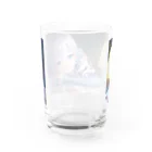 Mirea Sheltzs🕊𓈒𓏸❄白髪シマエナガVtuberのStep to Shineオリジナルグッズ Water Glass :back