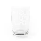 串カツワールドの串カツの妖精クシニョロ（クシニョロワールド） Water Glass :back