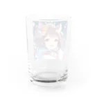 Happy Hub"（ハッピー・ハブ）の猫ギャル振り袖 Water Glass :back