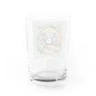 0413otoの動物たちのロゴマークグッズ Water Glass :back