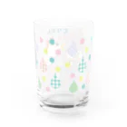 とりさん・ぶたさん・ねこの家のとりさん・ぶたさん　グラス Water Glass :back