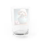 Công ty tròn quây quâyのティーカッププードルのプー太 Water Glass :back