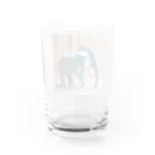 Hamatsukiの象（折り紙風アート） グラス反対面