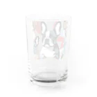 Artistic Allure EmporiumのCool French Bulldogs Water Glass :back