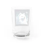 あにどっとの白い犬のドット絵 Water Glass :back