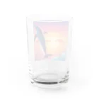 LINEスタンプっぽいグッズショップのイルカさん Water Glass :back