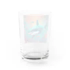 LINEスタンプっぽいグッズショップのサメさん Water Glass :back