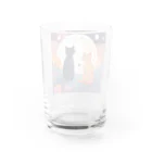 にゃんこワールドのにゃんこのお月見 Water Glass :back