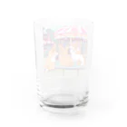 Cute dogsのI love my dogs Water Glass :back