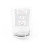 y1717のBullくん　アメフトをやる Water Glass :back