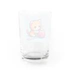 ワワジジドットクラブのドット子猫A Water Glass :back