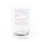 Kumamanのオーロラシルク　Shineロゴ入り Water Glass :back