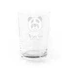 bmdesign_worksのチワワのhacoちゃん（パンダ） Water Glass :back