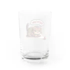 amakanaのまる耳ねこのほっこり時間 Water Glass :back