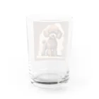 ankoockのトイプードル　アイテム Water Glass :back