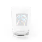 dcgnori／ワンコ画像のプリズムシャドードッグ Water Glass :back