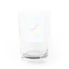 Kaede  lemonadeのカマキリ×レモン×ゴールドリボン Water Glass :back