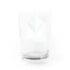 Thanks And You. STUDIOのプラチナシルバー　-オクタヒドロン（正八面体）- Water Glass :back