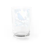 ❤︎cute❤︎のblue bird Water Glass :back