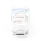 浮世絵屋の北斎「富嶽三十六景⑤　尾州不二見原」葛飾北斎の浮世絵 Water Glass :back