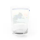 浮世絵屋の北斎「富嶽三十六景⑪　相州七里浜」葛飾北斎の浮世絵 Water Glass :back