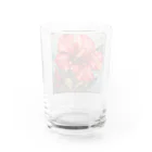 自然たいのハイビスカスめっちゃアップ Water Glass :back