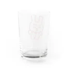 Lin Designの兎うさtwo Water Glass :back