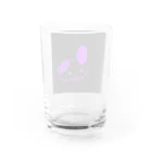 目の紫うさぎ Water Glass :back