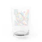 のんびりアート工房のガラクタアート Water Glass :back