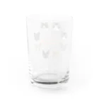 みきぞーん｜保護猫 ミッキー画伯と肉球とおともだちのmuchaguraainima Water Glass :back