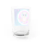 Moichi Designs Shop-2023のフクロウの宇宙飛行士 Water Glass :back