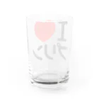 I LOVE SHOPのI LOVE プリン Water Glass :back