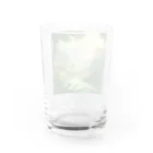 G7のショップの 幻想の森 グリーンウンダー アートプリント Water Glass :back