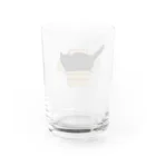 小鳥と映画館の黒猫と段ボール Water Glass :back