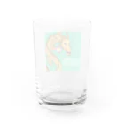 kazu_gの幸せの金龍さん（緑） Water Glass :back