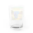 アニマルキャンバスのエレファンシー・アート Water Glass :back