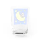 Number.14の月夜に歌うネコ Water Glass :back