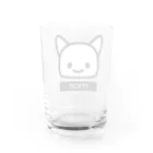 petitringo -プチリンゴ-の黒なぁご泣きました。 Water Glass :back