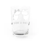 兄弟ねこのジーノとベーネの兄弟ねこのぽってりボディ Water Glass :back