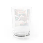 ✨🌏TCHD LLC SHOP🌏✨のノリノリスケボー猫ちゃん🐈🛹✨ Water Glass :back