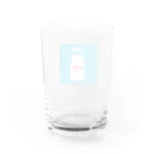 miyUSHIのmiyUSHI牛乳瓶BLUE Water Glass :back