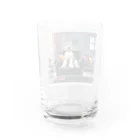 シャ・リオンのシャ・リオン（アフガンハウンド） Water Glass :back