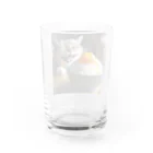 ねこ鉄道の卵かけご飯 Water Glass :back