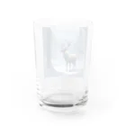 うねうねキャッチのクリスマスのトナカイ Water Glass :back