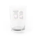 キャンドルドックの可愛いブラックタン兄弟 Water Glass :back