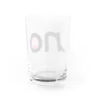 unoのUNOロゴ×ドットビキニヒップ Water Glass :back