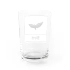 ミニマルくんの四角におさまるBird Water Glass :back